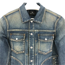 画像をギャラリービューアに読み込む, PS Paul Smith ピーエス ポールスミス デニムジャケット コットン インディゴブルー Mサイズ【中古】 メンズ
