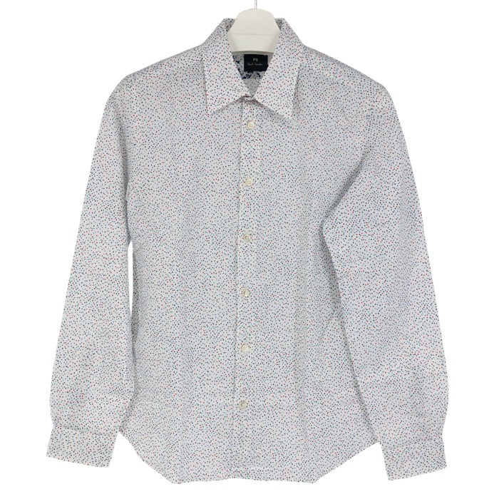 PS Paul Smith ピーエス ポールスミス 柄シャツ ドット カラーブロック 長袖 コットン マルチカラー Mサイズ【中古】 メンズ