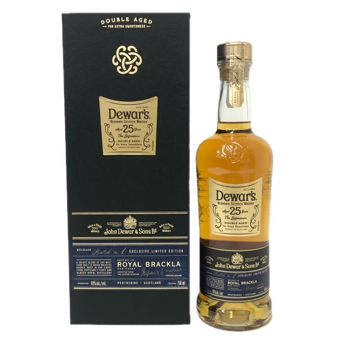 Dewar's デュワーズ 25年 ダブルエイジド ロイヤルブラック オークカスク 未開封 750ml 40度 箱付 ブレンデッド スコッチウイスキー【中古】【新品同様】