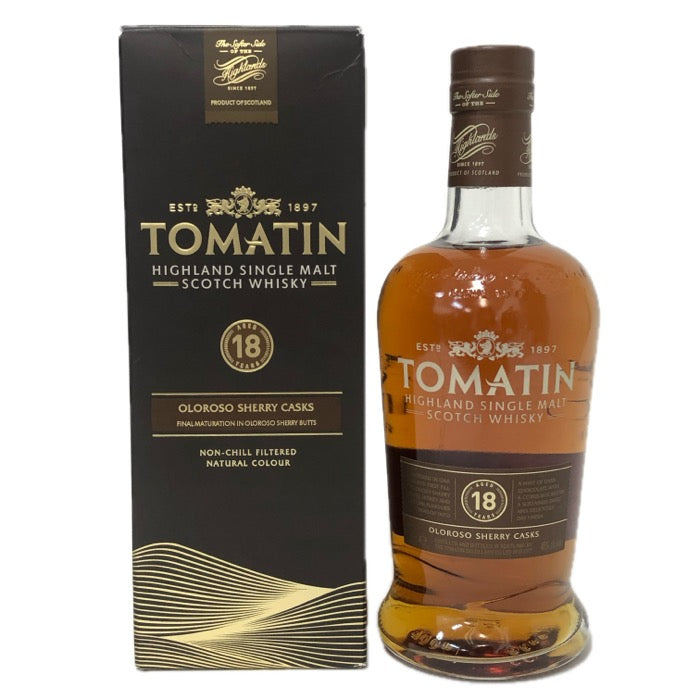 Tomatin トマーティン 18年 オロロソシェリーカスク 700ml 46度 箱付 未開封 ハイランドシングルモルト スコッチウイスキー【中古】【新品同様】