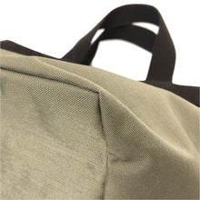 画像をギャラリービューアに読み込む, Herve Chapelier エルベ・シャプリエ 舟形 トートバッグ キャンバス カーキ×ブラウン【中古】 レディース
