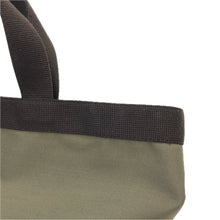 画像をギャラリービューアに読み込む, Herve Chapelier エルベ・シャプリエ 舟形 トートバッグ キャンバス カーキ×ブラウン【中古】 レディース
