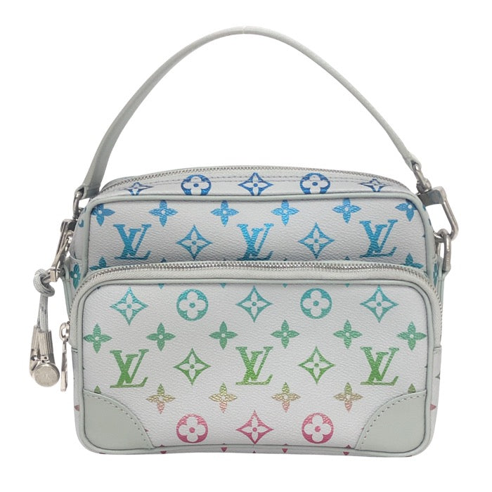 LOUIS VUITTON ルイ・ヴィトン ナイル 2WAYショルダーバッグ ハンドバッグ M13897 モノグラム・イリデセント キャンバス ライトグレー×マルチカラー【中古】【新品同様】【美品】メンズ