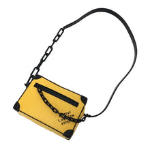 画像をギャラリービューアに読み込む, LOUIS VUITTON ルイ・ヴィトン ミニ・ソフトトランク M83558 ショルダーバッグ ダミエ･スキューバ イエロー【中古】【新品同様】【美品】メンズ
