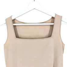 画像をギャラリービューアに読み込む, FOXEY NEW YORK フォクシー ニューヨーク ノースリーブ スクエアネック ニットトップス レーヨン混 ベージュ 26915 サイズ38(S相当)【中古】レディース
