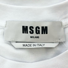將圖片載入圖庫檢視器 MSG エムエスジーエム ブラッシュロゴ 半袖Ｔシャツ ロゴプリント ペイント 3241MDM510M コットン ホワイト M-L相当【中古】【新品同様】【美品】レディース
