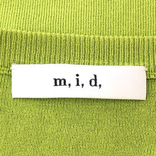 將圖片載入圖庫檢視器 M.I.D. エム・アイ・ディー ノースリーブ ニットカットソー レーヨン混 グリーン サイズ38(M相当)【中古】 レディース
