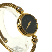 画像をギャラリービューアに読み込む, GUCCI グッチ バングルウォッチ 2700.2.L 腕時計 GP ゴールド クオーツ ブラック文字盤【中古】 レディース
