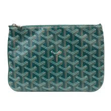 画像をギャラリービューアに読み込む, GOYARD ゴヤール クラッチバッグ ヘリンボーン柄 セナPM ポーチ ゴヤールディンキャバス グリーン【中古】 ユニセックス
