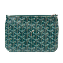 画像をギャラリービューアに読み込む, GOYARD ゴヤール クラッチバッグ ヘリンボーン柄 セナPM ポーチ ゴヤールディンキャバス グリーン【中古】 ユニセックス
