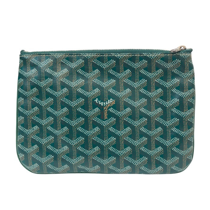 【極美品】GOYARD ゴヤール　ポーチ　セナPM ネイビー　MAE020087 GOYARD ゴヤール クラッチバッグ ヘリンボーン柄 セナPM ポーチ