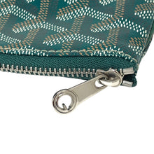 画像をギャラリービューアに読み込む, GOYARD ゴヤール クラッチバッグ ヘリンボーン柄 セナPM ポーチ ゴヤールディンキャバス グリーン【中古】 ユニセックス
