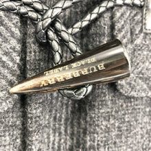 画像をギャラリービューアに読み込む, BURBERRY BLACK LABEL バーバリーブラックレーベル ダッフルコート 中綿入り フード付き グレンチェック柄 BMC81-309-07 ウール×カシミヤ ブラック Mサイズ【中古】メンズ

