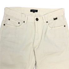 画像をギャラリービューアに読み込む, BURBERRY BLACK LABEL バーバリーブラックレーベル コーデュロイパンツ D1R10-216-03 コットン ホワイト サイズ76(S-M相当)【中古】メンズ
