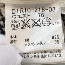 画像をギャラリービューアに読み込む, BURBERRY BLACK LABEL バーバリーブラックレーベル コーデュロイパンツ D1R10-216-03 コットン ホワイト サイズ76(S-M相当)【中古】メンズ
