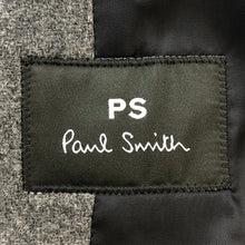 画像をギャラリービューアに読み込む, PS Paul Smith PS ポール・スミス ピーコート メルトンウール 232110 597T グレー Mサイズ【中古】 メンズ
