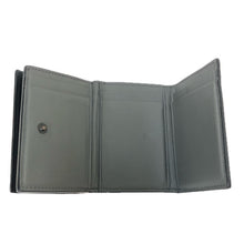 画像をギャラリービューアに読み込む, BOTTEGAVENETA ボッテガヴェネタ イントレチャート 三つ折り財布 ブラック【中古】ユニセックス
