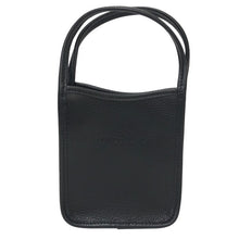 画像をギャラリービューアに読み込む, Longchamp ロンシャン ソレフローネXS ミニハンドバッグ レザー ブラック【中古】 レディース
