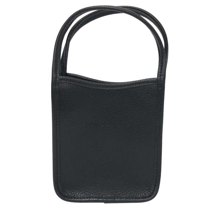 Longchamp ロンシャン ソレフローネXS ミニハンドバッグ レザー ブラック【中古】 レディース