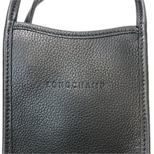 画像をギャラリービューアに読み込む, Longchamp ロンシャン ソレフローネXS ミニハンドバッグ レザー ブラック【中古】 レディース
