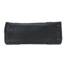 將圖片載入圖庫檢視器 MARINE DAY マリンデイ フラップ付き S-PUBLIC トートバッグ シュリンクカウレザー ブラック【中古】レディース
