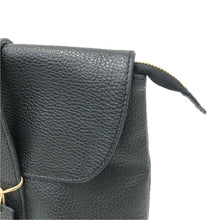 將圖片載入圖庫檢視器 MARINE DAY マリンデイ フラップ付き S-PUBLIC トートバッグ シュリンクカウレザー ブラック【中古】レディース
