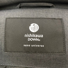 画像をギャラリービューアに読み込む, nano universe ナノユニバース 西川ダウン サージスタンドカラー ショートダウンジャケット 669-4214302 チャコール Sサイズ【中古】【新品同様】【美品】レディース
