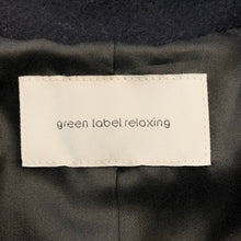 画像をギャラリービューアに読み込む, green label relaxing グリーンレーベルリラクシング ソフトメルトン スタンドカラーコート 3625-126-1974 ウール ネイビー サイズ36(S相当)【中古】【美品】レディース
