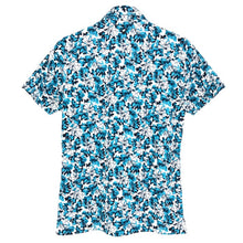 画像をギャラリービューアに読み込む, Callaway キャロウェイ 半袖ポロシャツ 花柄プリント 241-157641 ブルー系 Mサイズ【中古】 メンズ
