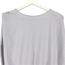 画像をギャラリービューアに読み込む, SHIPS シップス ノースリーブトップス プルオーバー ストライプ柄 コットン グレー×ホワイト フリーサイズ【中古】 レディース
