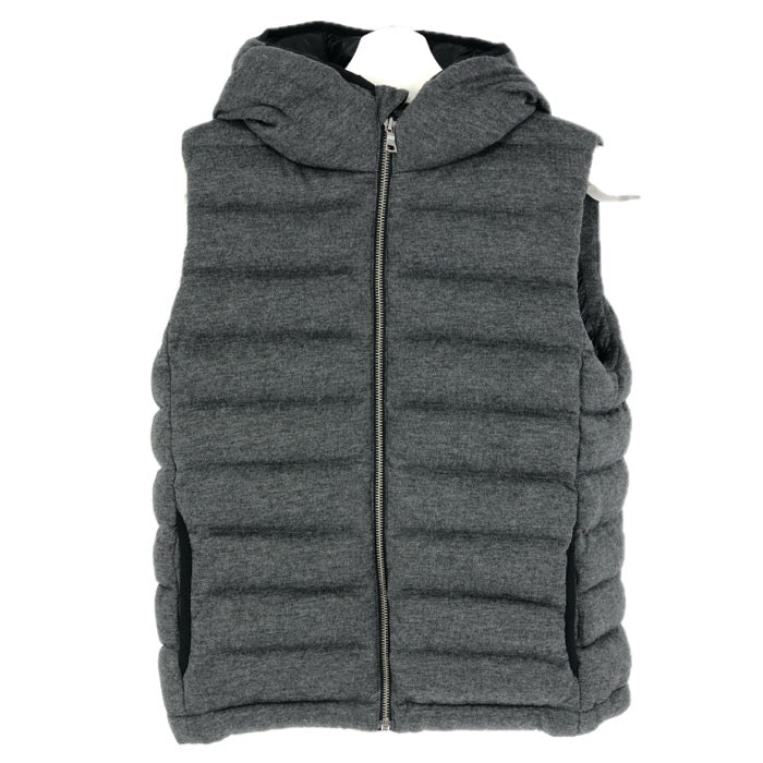 GAP ギャップ フード付き winter warmth ダウンベスト チャコールグレー S相当【中古】メンズ