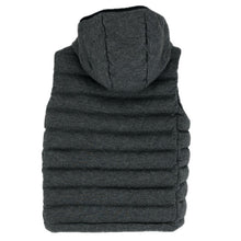 画像をギャラリービューアに読み込む, GAP ギャップ フード付き winter warmth ダウンベスト チャコールグレー S相当【中古】メンズ
