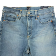 画像をギャラリービューアに読み込む, GAP ギャップ ハイライズ トゥルースキニー アンクル ストレッチデニムパンツ ライトブルー サイズ27(M相当)【中古】【新品同様】【美品】レディース
