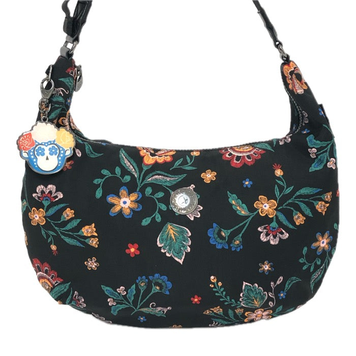 Kipling キプリング フリーダ・カーロ ショルダーバッグ ナイロン ブラック【中古】レディース