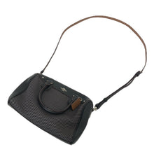 画像をギャラリービューアに読み込む, COACH コーチ エクスプローデッドレップス ベネット ミニ サッチェル 2WAY ハンドバッグ F57242 レザー×キャンバス ブラック【中古】レディース
