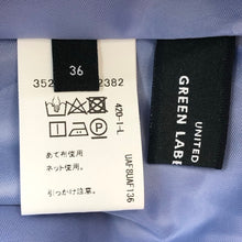 画像をギャラリービューアに読み込む, green label relaxing グリーンレーベルリラクシング ツヤサテン フレア ロングスカート コバルト サイズ36(S相当)【中古】レディース
