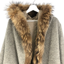 이미지를 갤러리 뷰어에 로드 , True Trussardi Steele トゥルー トラサルディ スティーレ リバーシブルコート グレー×ベージュ サイズ40(M相当)【中古】レディース
