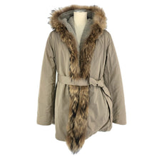 이미지를 갤러리 뷰어에 로드 , True Trussardi Steele トゥルー トラサルディ スティーレ リバーシブルコート グレー×ベージュ サイズ40(M相当)【中古】レディース
