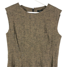 画像をギャラリービューアに読み込む, theory セオリー ノースリーブ ワンピース 麻・リネン×レーヨン ブラウン系 サイズ6(13号・XL相当)【中古】レディース 大きいサイズ
