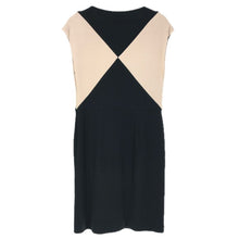 画像をギャラリービューアに読み込む, IBLUES イブルース ノースリーブ ワンピース ブラック×ベージュ サイズ44(XL相当)【中古】 レディース 大きいサイズ
