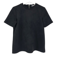 将图片加载到图库查看器，ZARA ザラ バックファスナー 半袖 カットソー ブラック サイズ28(L相当)【中古】 レディース
