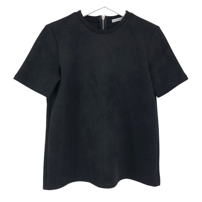 ZARA ザラ バックファスナー 半袖 カットソー ブラック サイズ28(L相当)【中古】 レディース