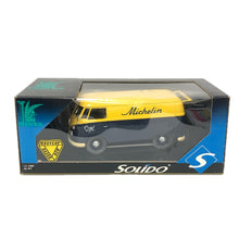 画像をギャラリービューアに読み込む, Solido ソリド Volkswagen Combi フォルクスワーゲン コンビ MICHELIN Delivery Van 8041 イエロー×ネイビー【中古】
