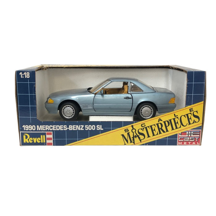Revell レベル 1/18 1990 Mercedes-Benz 500SL メルセデス・ベンツ マスターピーシーズ ブルー系【中古】