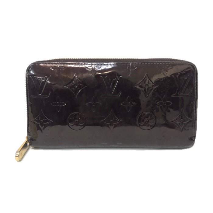 LOUIS VUITTON ルイ・ヴィトン ジッピーウォレット M90416 ラウンドファスナー 長財布 ヴェルニ パテントレザー アラマント【中古】レディース