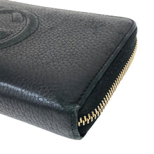 画像をギャラリービューアに読み込む, GUCCI グッチ ソーホー ラウンドファスナー 長財布 レザー ブラック【中古】 ユニセックス
