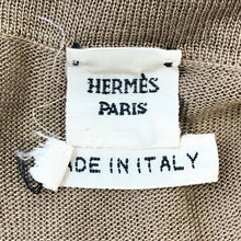 画像をギャラリービューアに読み込む, HERMES エルメス フリル プルオーバー シルクニット マルジェラ期 ブラウン系 サイズ34(XS-S相当)【中古】 レディース
