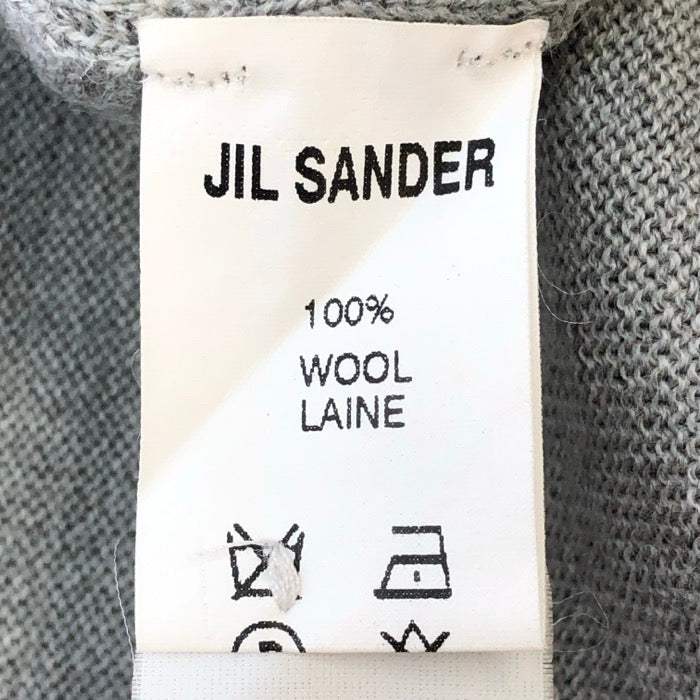 JIL SANDER ジルサンダー ニット カーディガン ウール グレー サイズ36