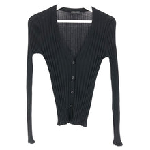 画像をギャラリービューアに読み込む, SWINS SWING スウィンスウィング ニットカーディガン カシミヤ×シルク ブラック サイズ40(L相当)【中古】 レディース

