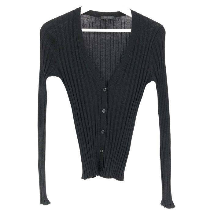 SWINS SWING スウィンスウィング ニットカーディガン カシミヤ×シルク ブラック サイズ40(L相当)【中古】 レディース